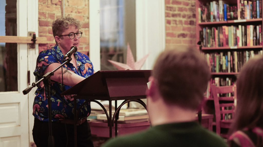 Emilia Phillips reading from their new poetry book "Nonbinary Bird of Paradise"